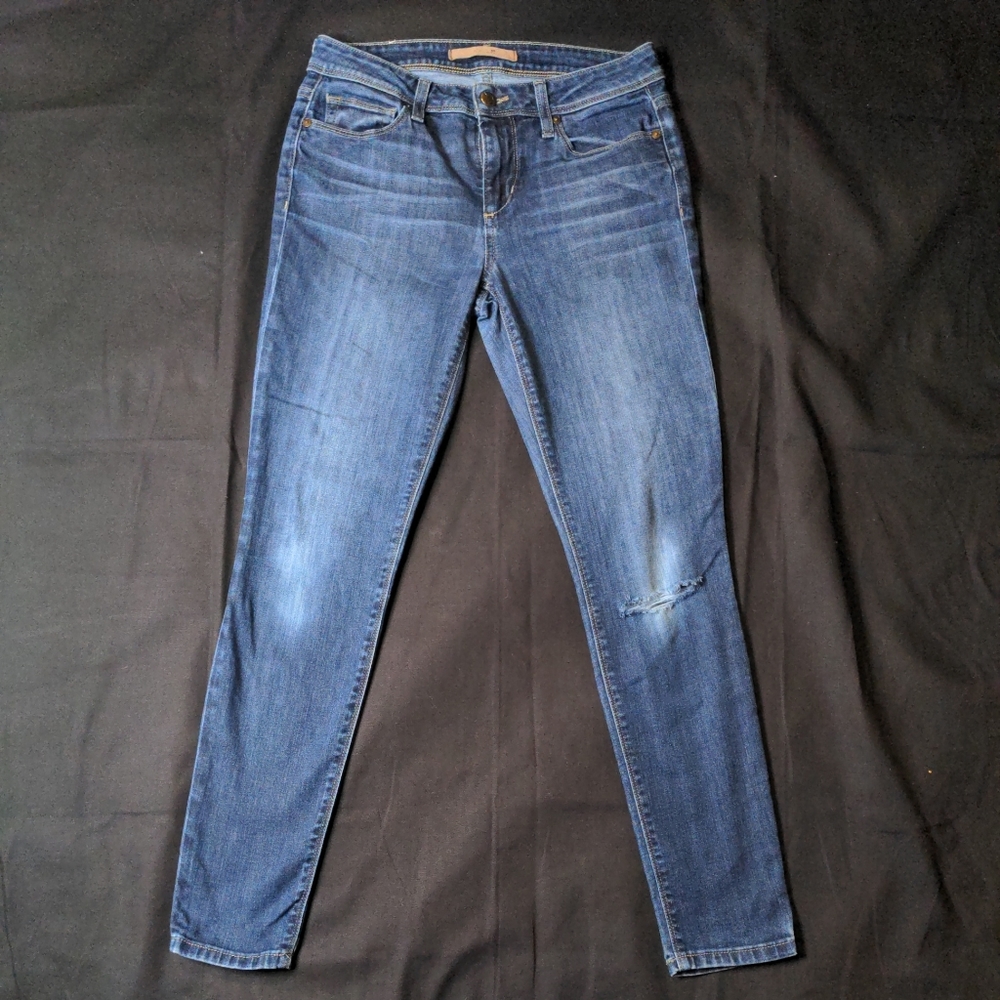 Joe's Jeans Skinny Ankle Distressed Women's Blue Jeans Waist 27